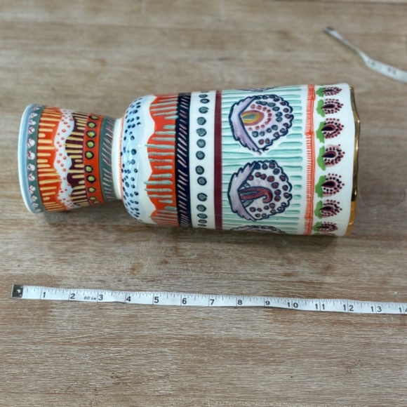 Anthropologie Painted Elza Vase, Large - Picture 5 of 8